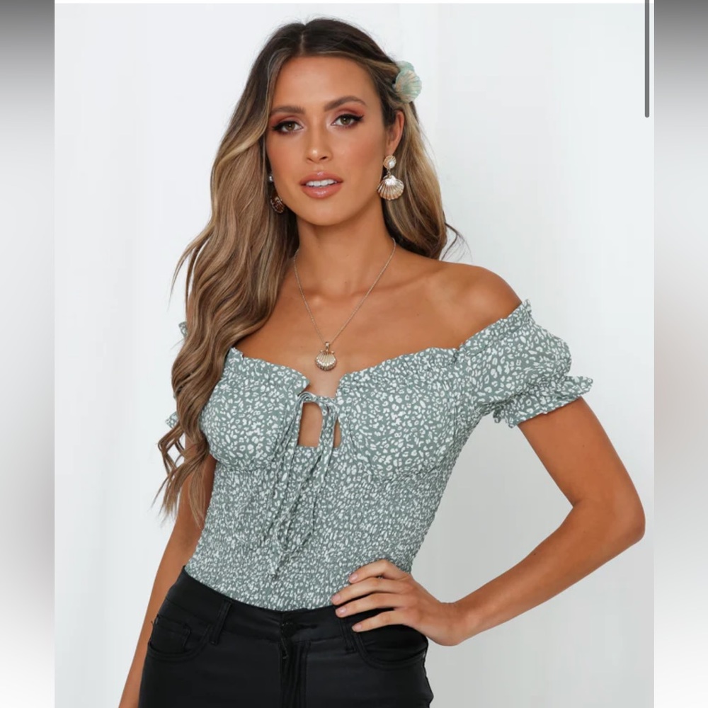 Green Hello Molly Bodysuit